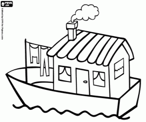 Boats and other watercrafts coloring pages printable games