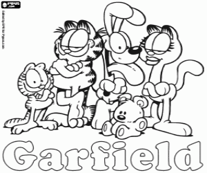 garfield pooky coloring pages - photo #15