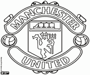 man utd crest coloring book pages - photo #13