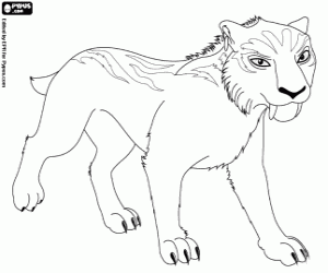 ice age 4 diego coloring pages - photo #22