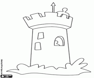 Small Castle Coloring Page | castles coloring pages printable games Small Castle Coloring Page | castles coloring pages printable games